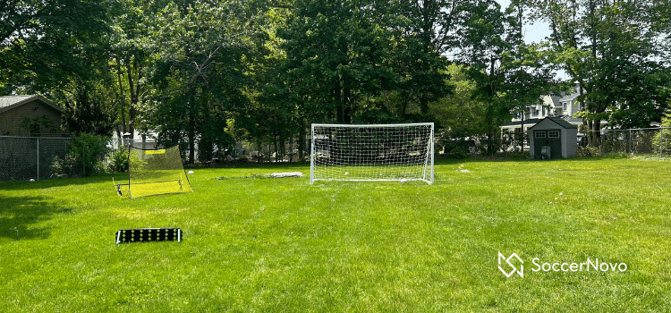 soccer backyard setup