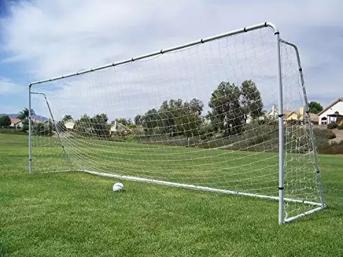 Official Size 24 X 8 X 5 Ft. Steel Soccer Goal