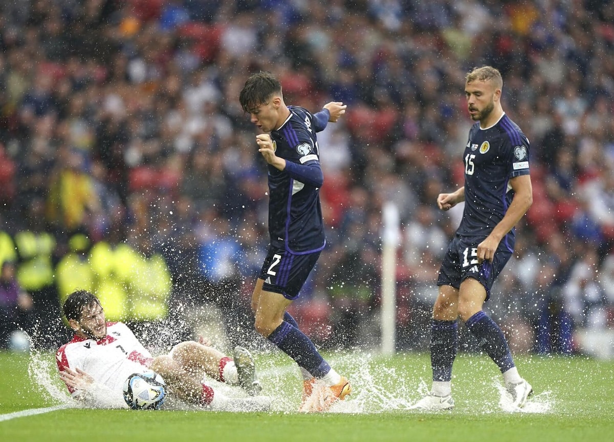rain in a soccer game