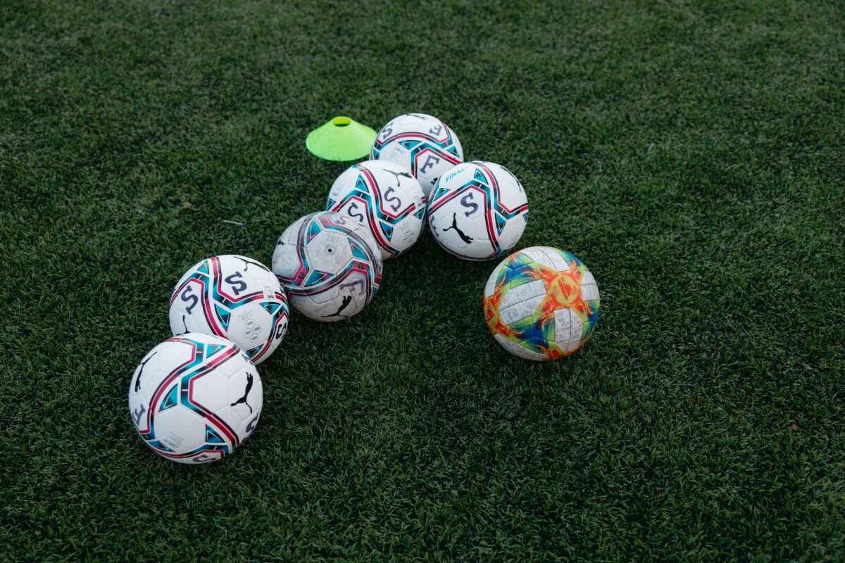 soccer balls field