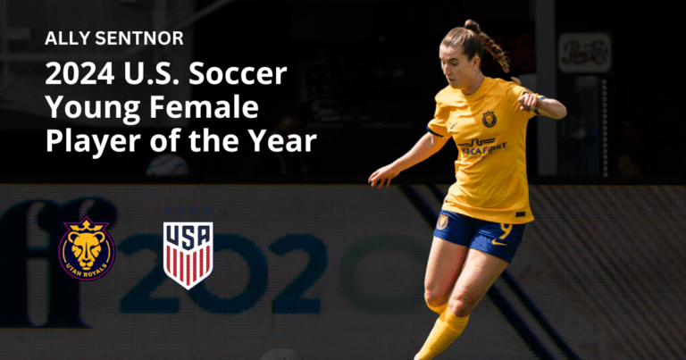 Ally Sentnor Wins 2024 U.S. Soccer Young Female Player of the Year