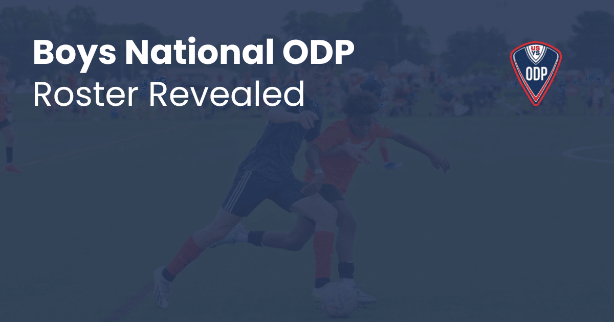 Boys National ODP Roster Revealed