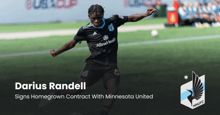 Darius Randell Signs Homegrown Contract With Minnesota United