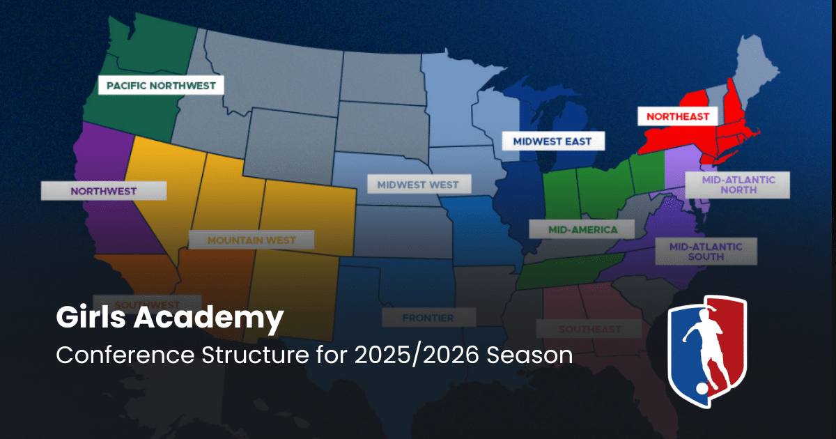 Girls Academy Announces New Conference Structure for 20252026 Season
