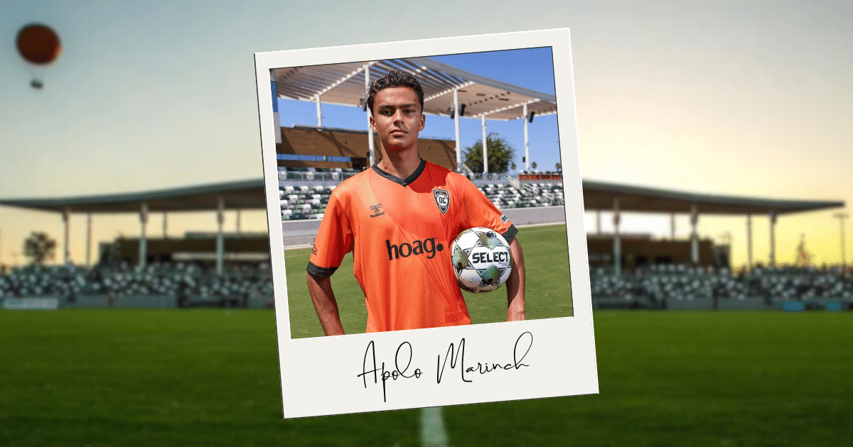 Apolo Marinch Signs with Orange County SC Signs Promising 15-Year-Old Striker